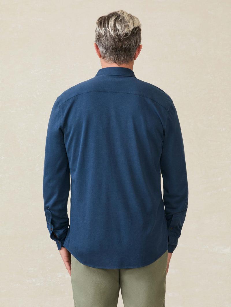 Coastline Knit Shirt - Blue Nights Product Image