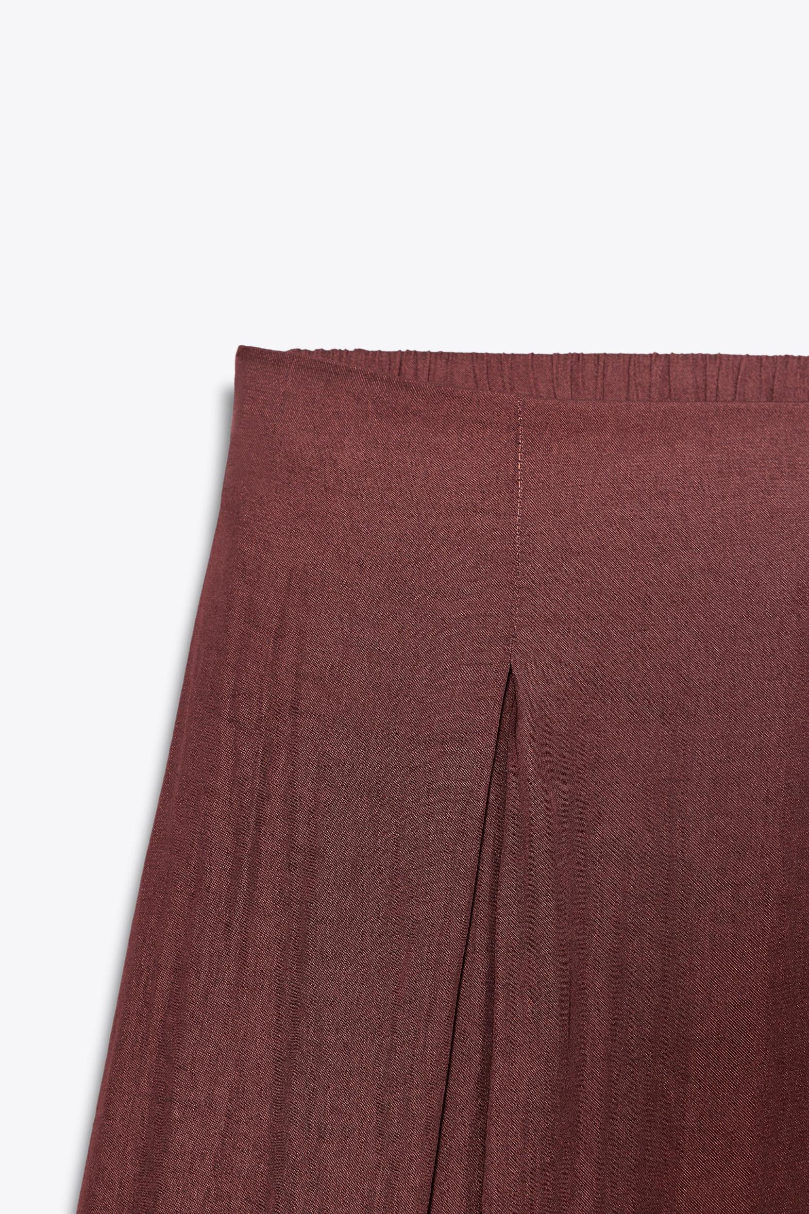 PLEATED WIDE LEG PANTS Product Image
