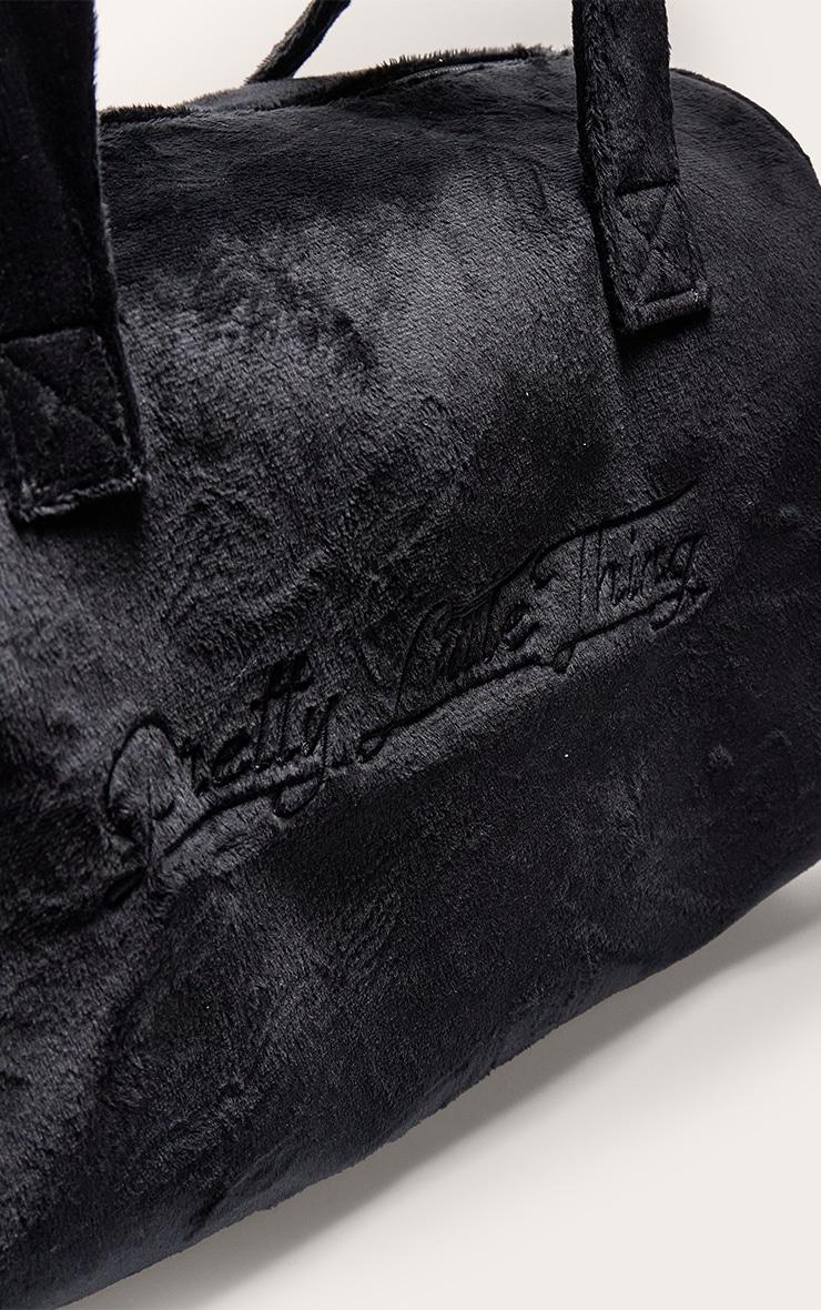 PRETTYLITTLETHING Black Signature Travel Bag Product Image