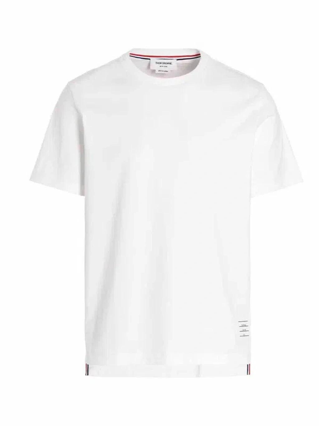 THOM BROWNE Oversized Pocket T-shirt Clothing In White Product Image