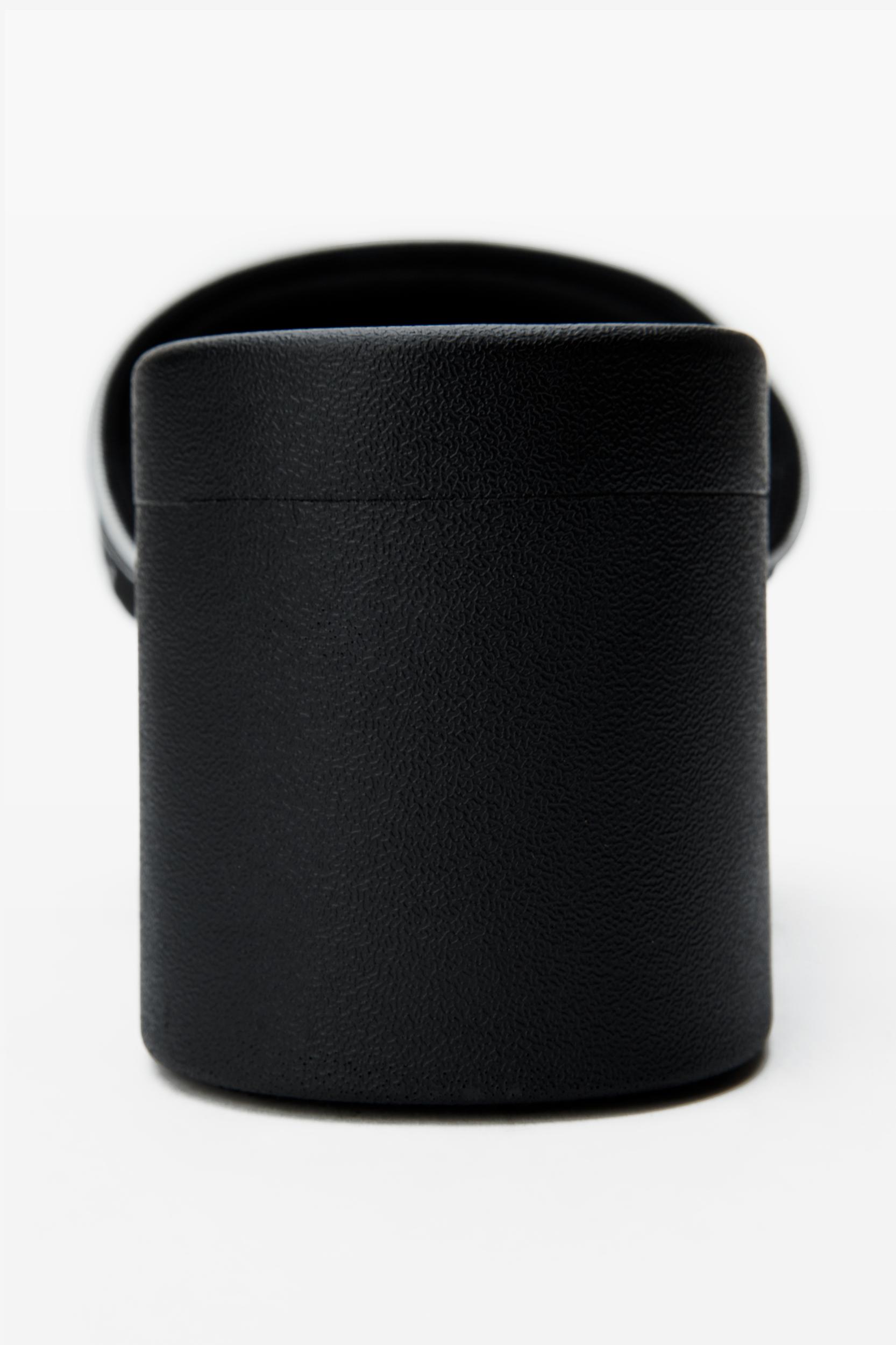 Black Logo Platform Sandals Product Image