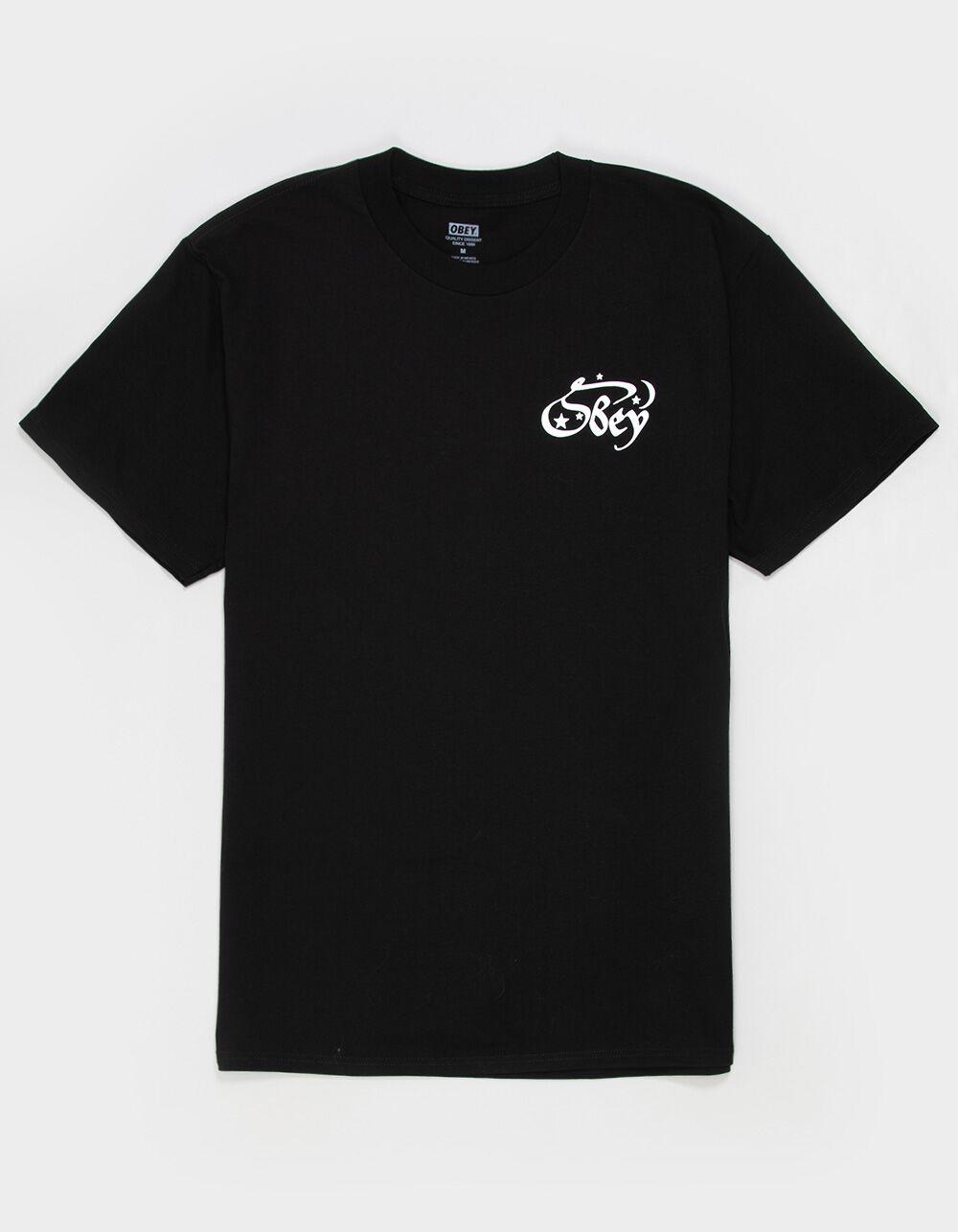 OBEY Moon & Stars Mens Tee - BLACK Product Image