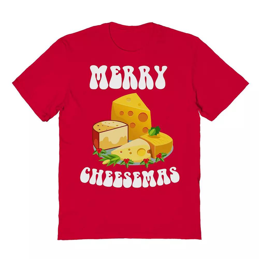 Men's Merry Cheesemas Christmas Graphic Tee, Adult Unisex,  Product Image
