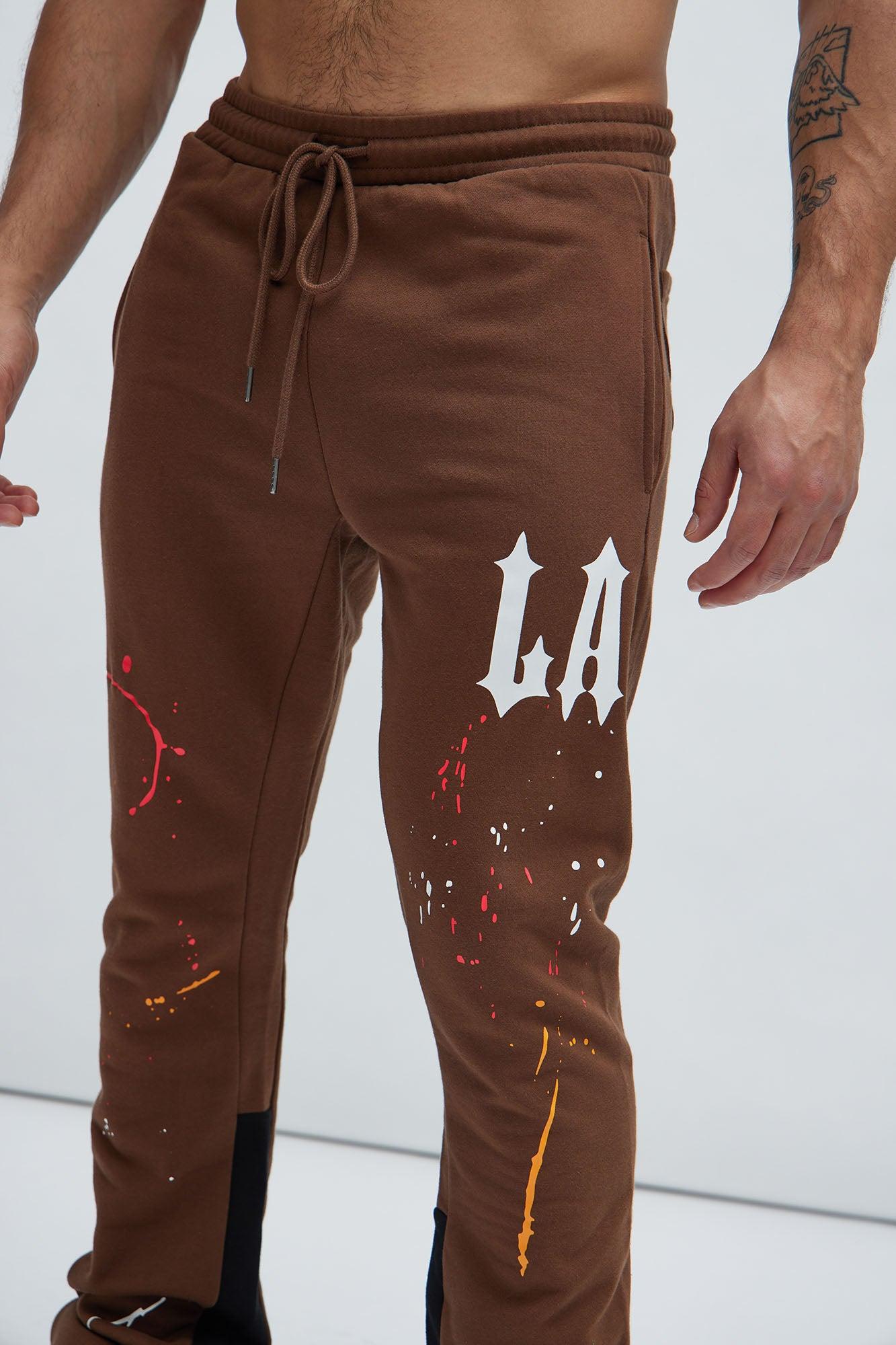 LA Scrap Art Sweatpant - Brown Product Image