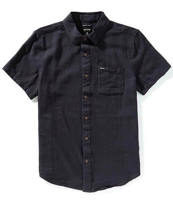 Brixton Charter Solid Short Sleeve Woven Shirt Product Image