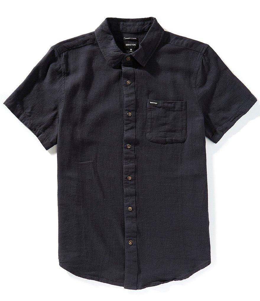 Brixton Charter Solid Short Sleeve Woven Shirt Product Image