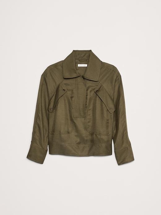 Oversized Viscose-Linen Popover Product Image