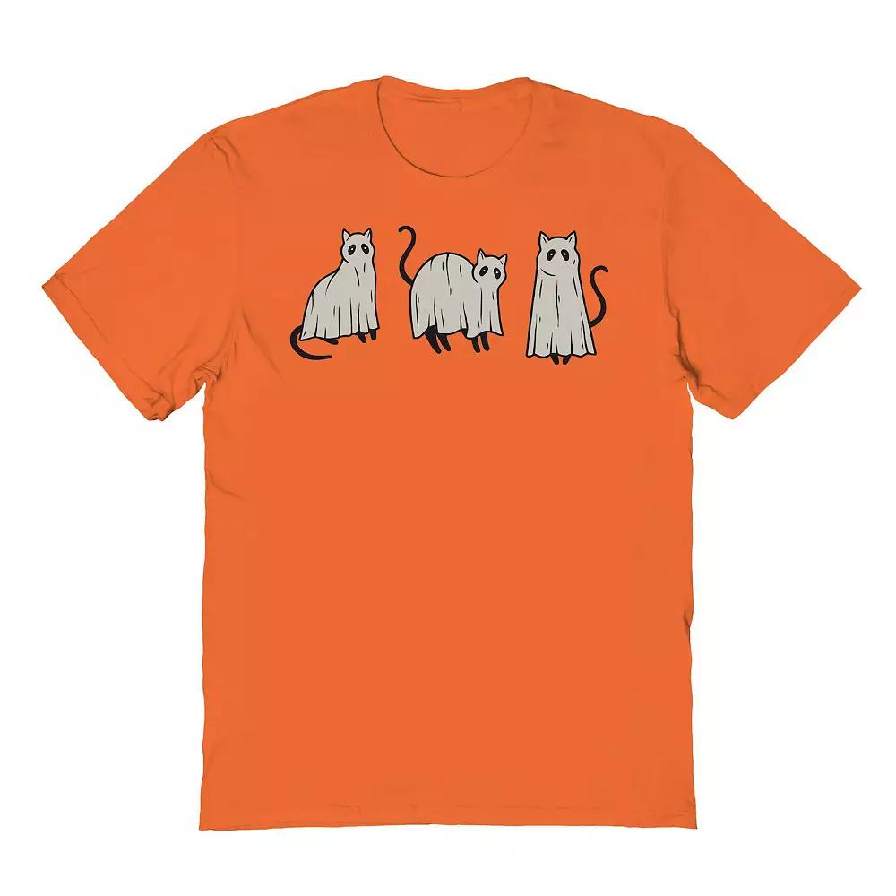 Mens Spooky Season Text Halloween Graphic Tee Product Image