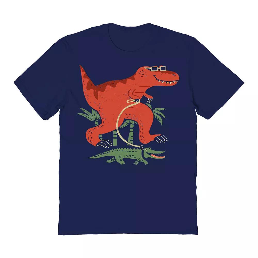Men's COLAB89 by Threadless Dinosaurs Best Friend Graphic Tee, Size: Medium, Blue Product Image