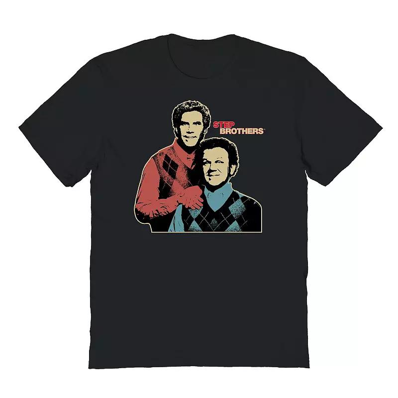 Men's Step Brothers Movie Vintage Portrait Graphic Tee, Size: XXL, Black Product Image