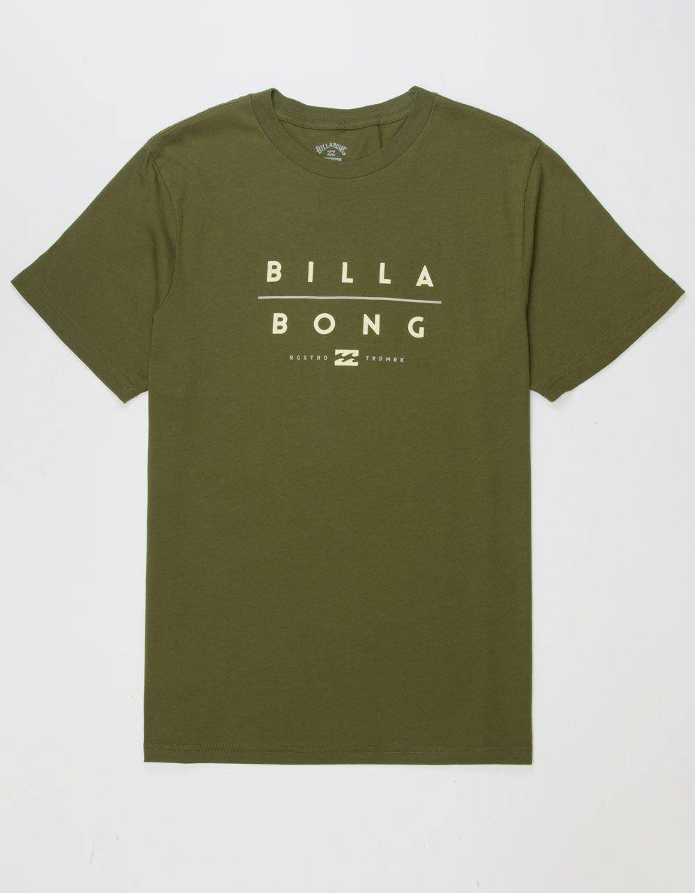 BILLABONG Unity Stacked Mens Tee - ARMY Product Image