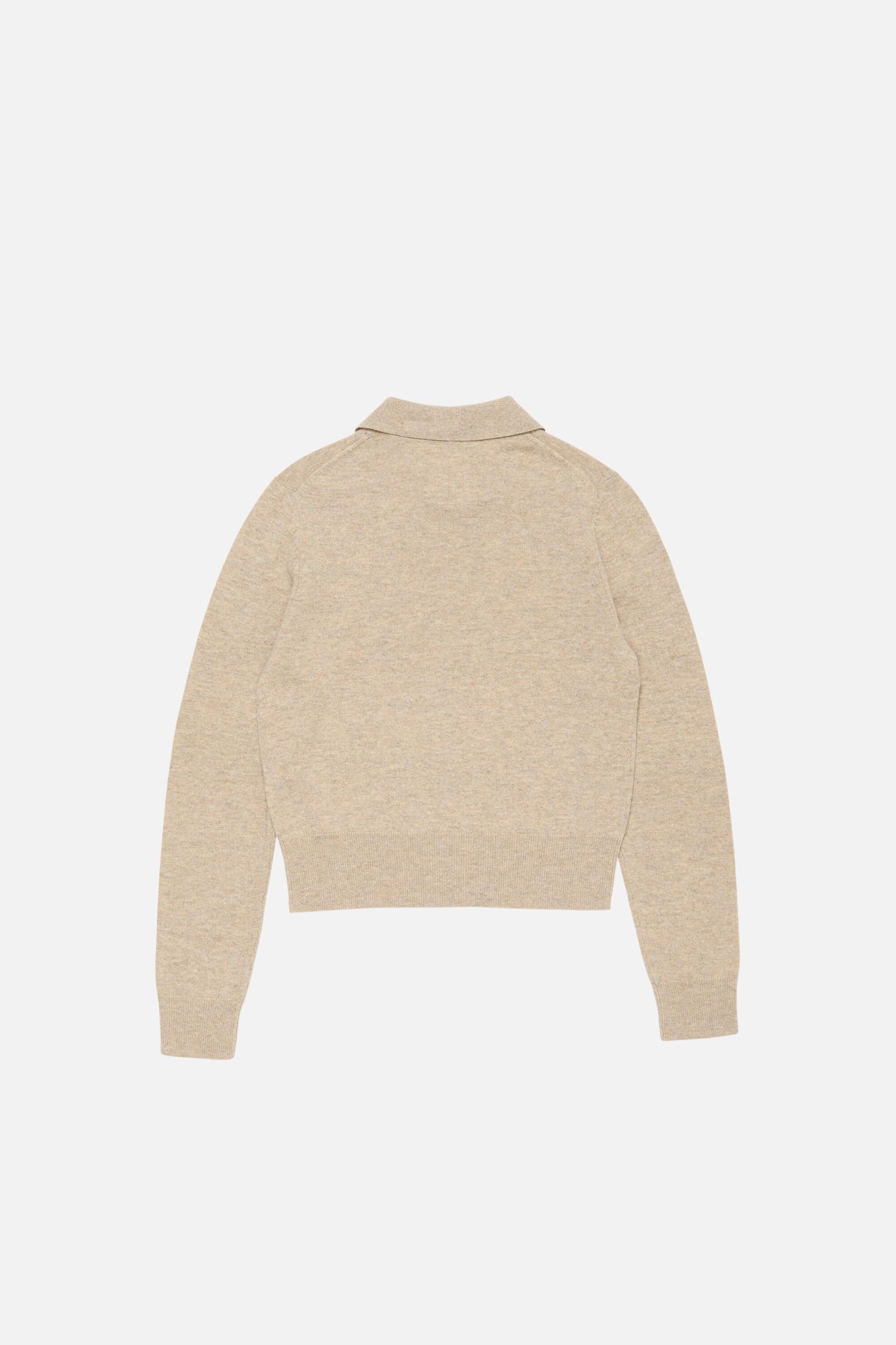 Yak wool polo sweater Product Image