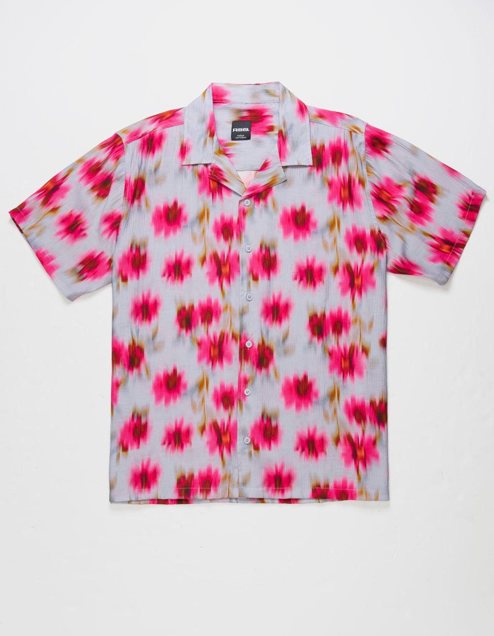 RSQ Mens Textured Floral Shirt - MULTI Product Image