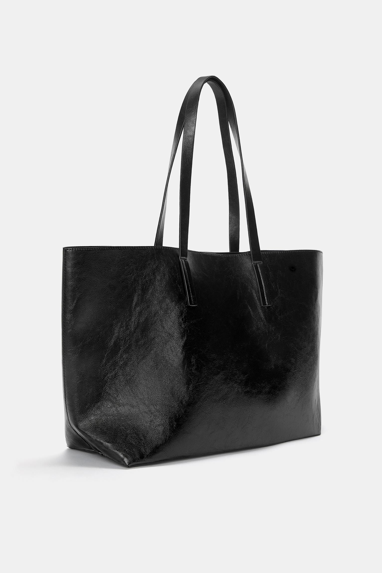 Faux leather shopper bag Product Image