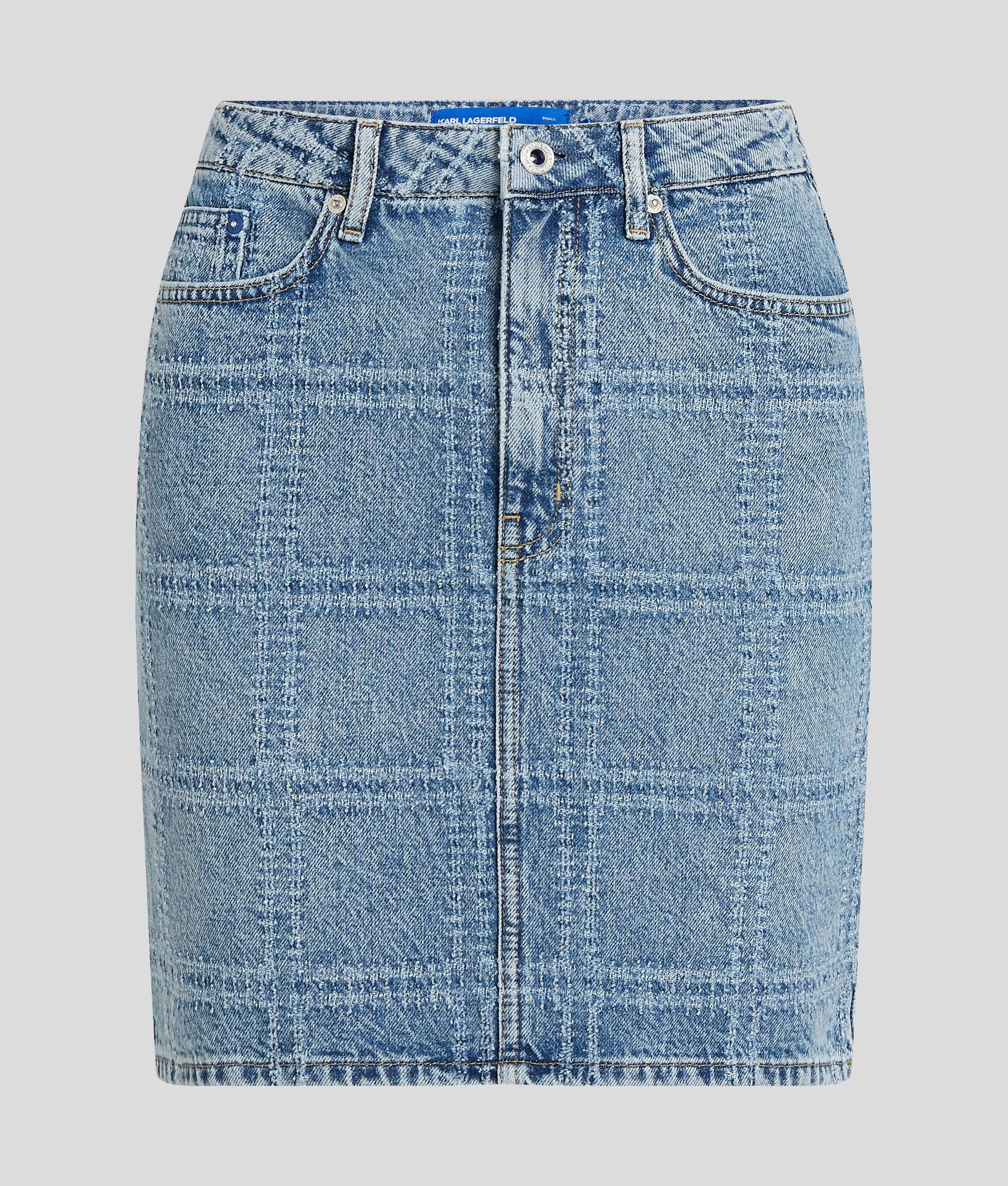 PATCHWORK DENIM SKIRT Product Image