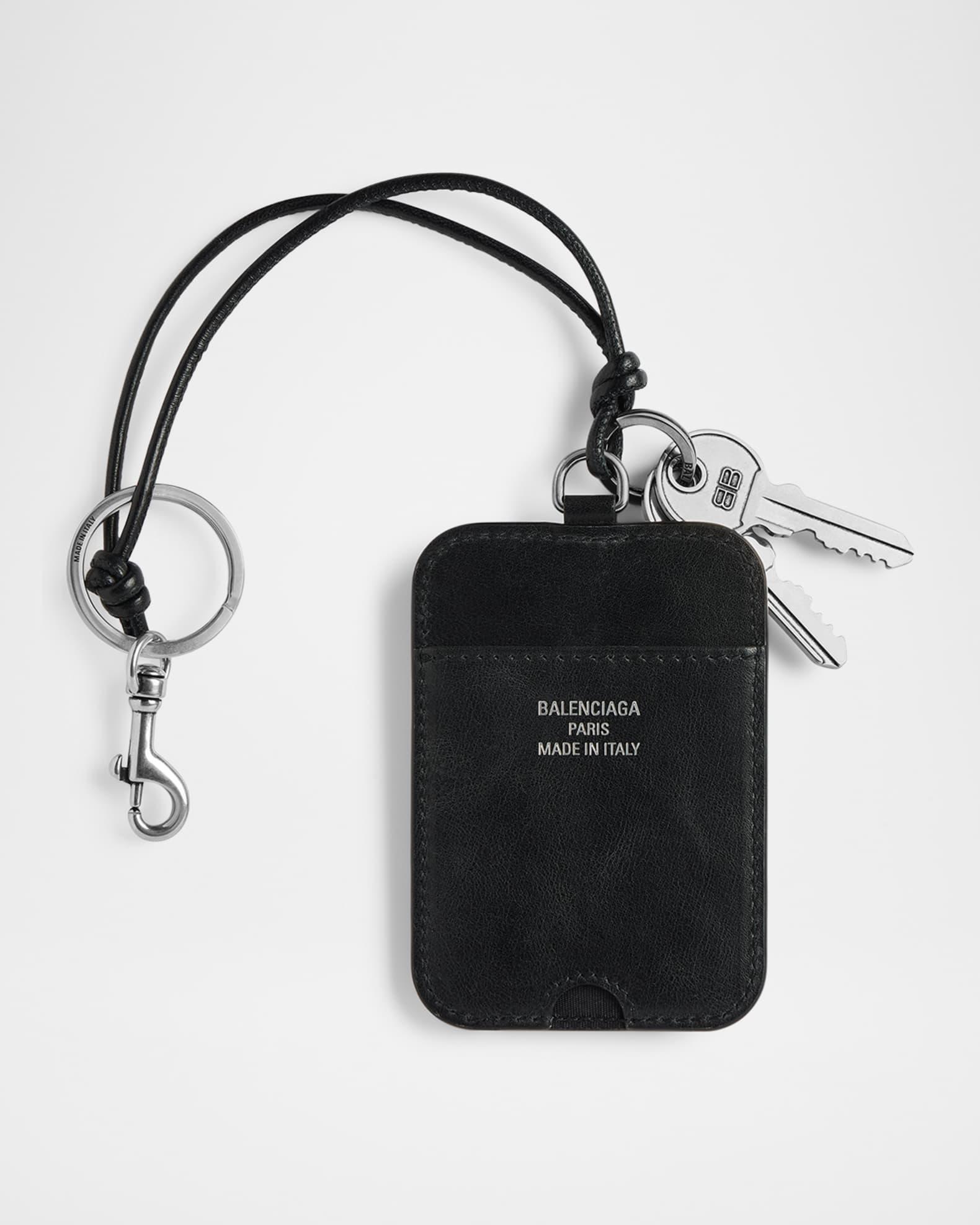 Men's Logo Plate Keychain with Charms Product Image