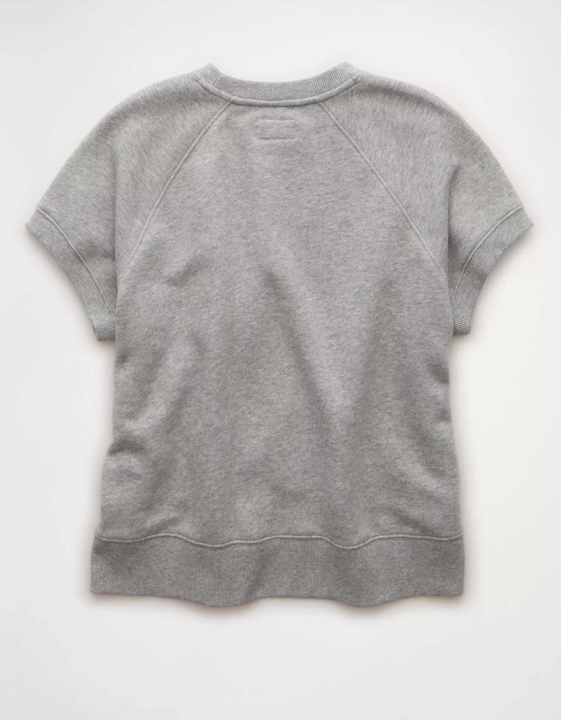 AE Short-Sleeve Graphic Sweatshirt Product Image