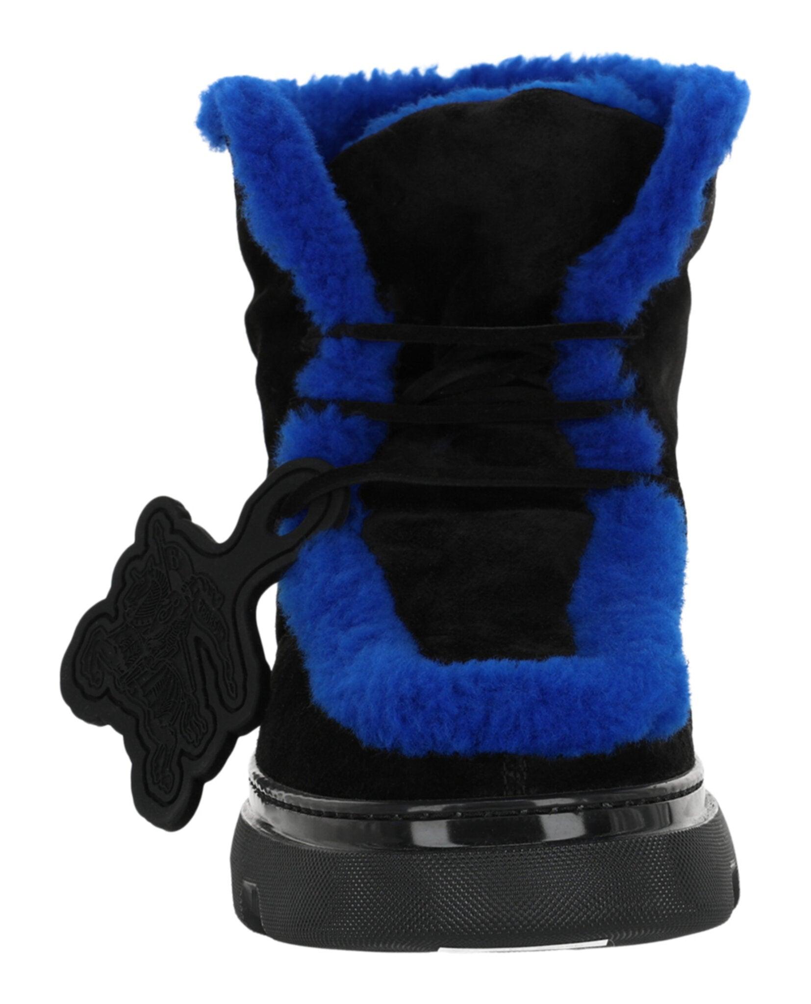 Burberry Creeper Shearling Boots Male Product Image