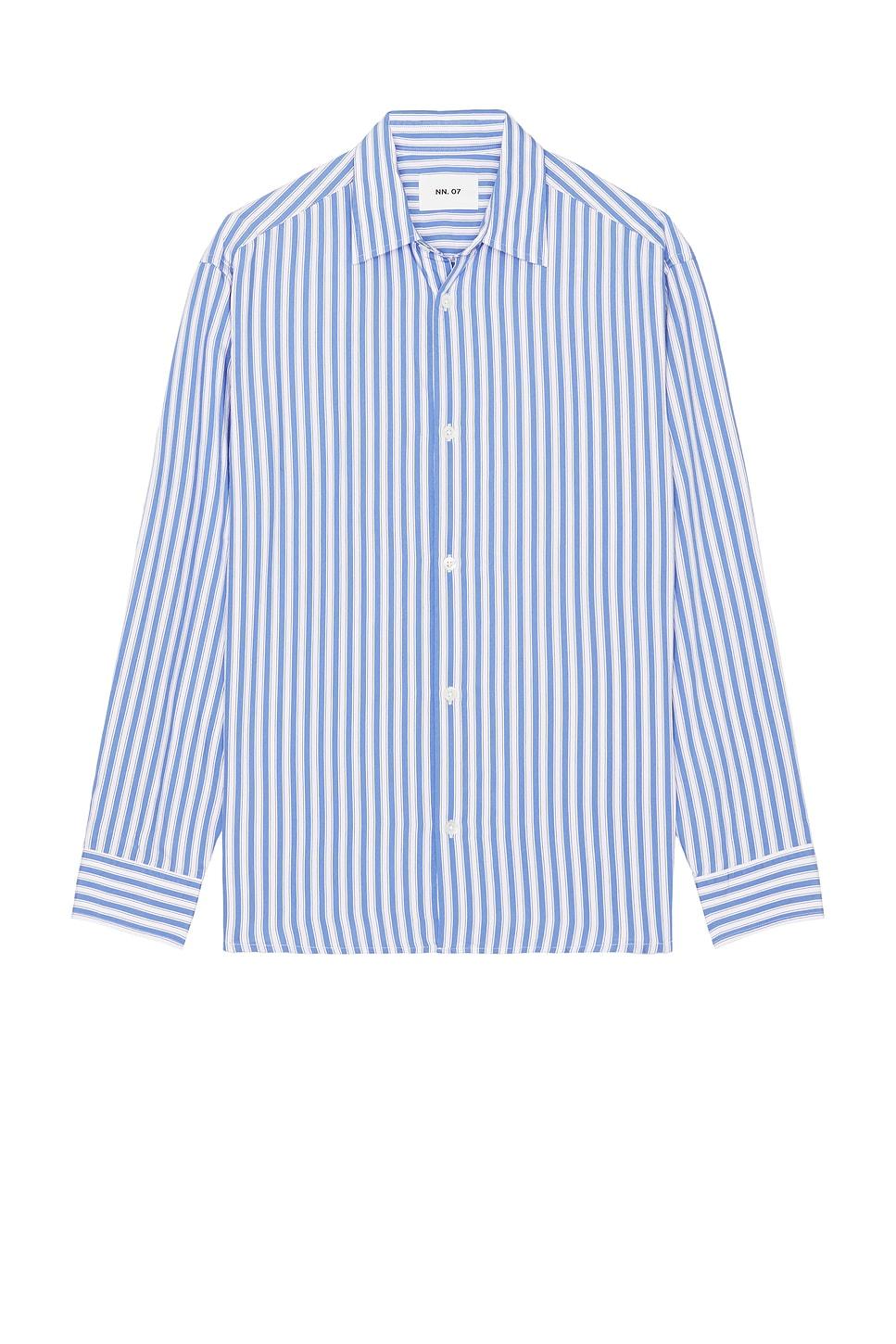 NN07 Freddy Shirt in Baby Blue Product Image