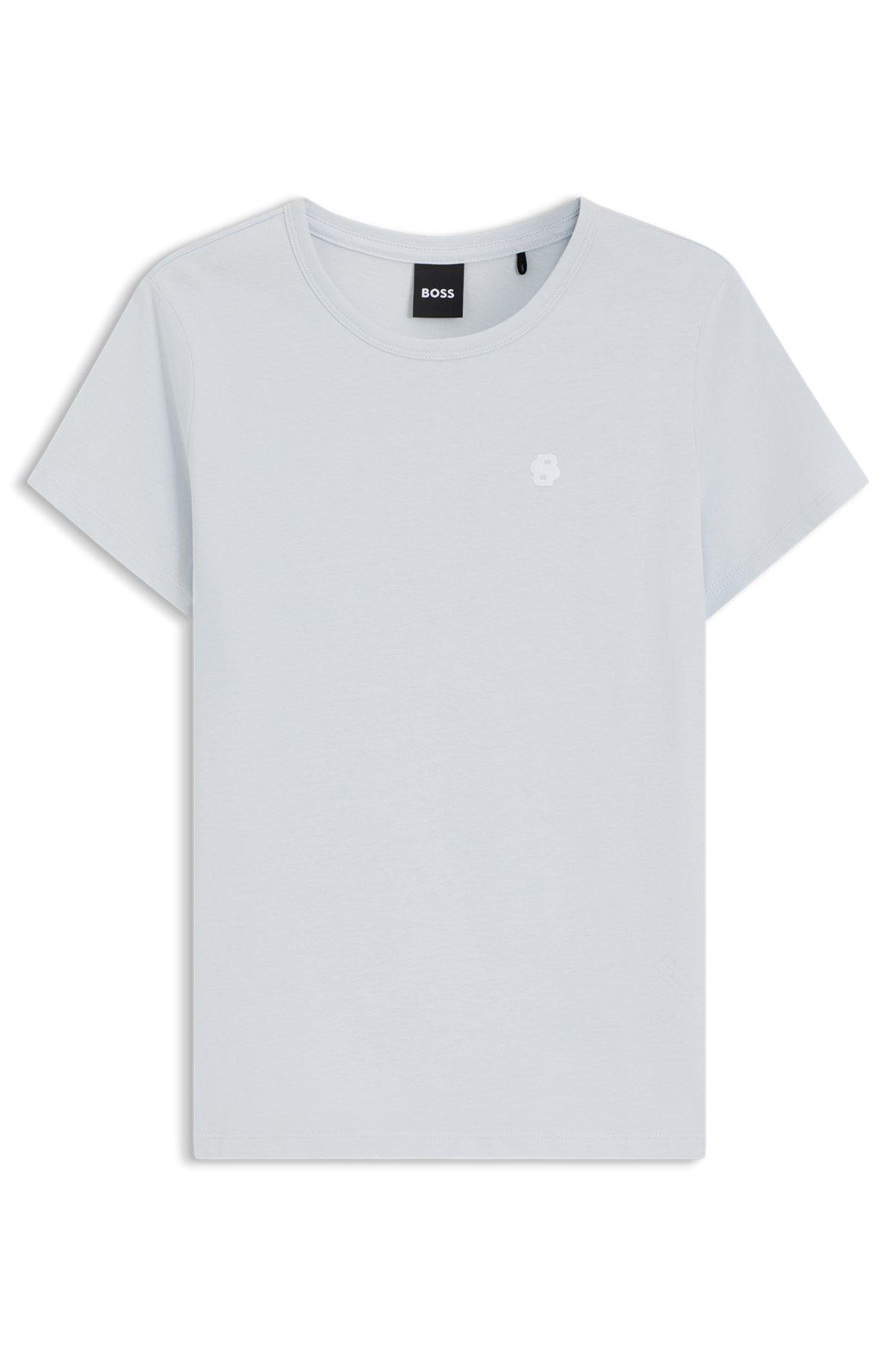 Logo-artwork slim-fit T-shirt in cotton jersey Product Image