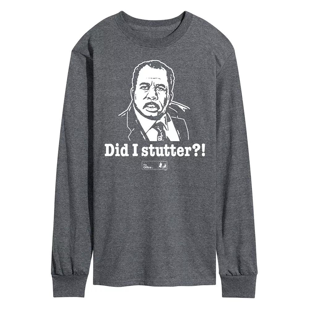 Men's The Office Did I Stutter Long Sleeve Tee,  Product Image