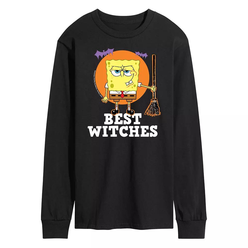 Men's SpongeBob SquarePants Best Witches Long Sleeve Tee,  Product Image
