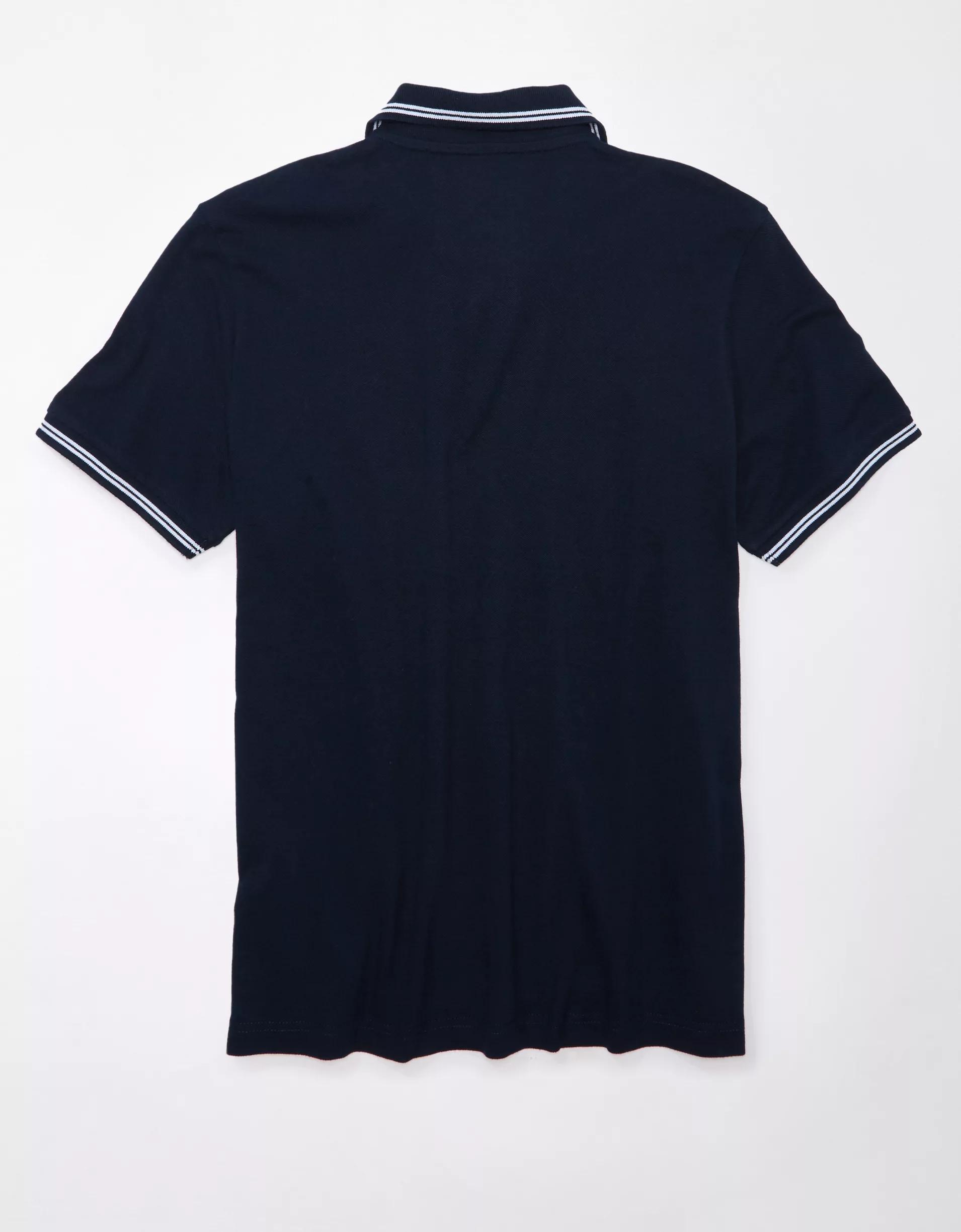 AE Lived-In Pique Polo Shirt Product Image