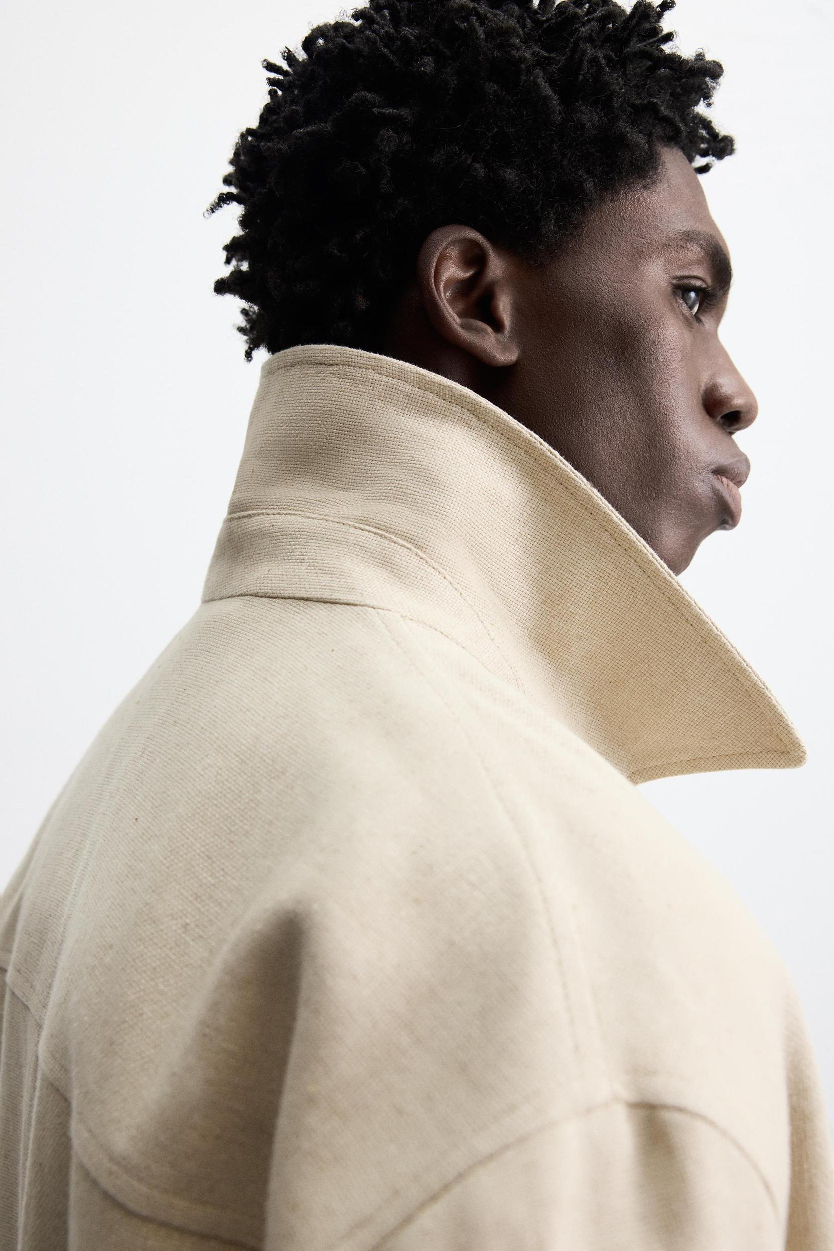 LINEN - COTTON OVERSHIRT Product Image