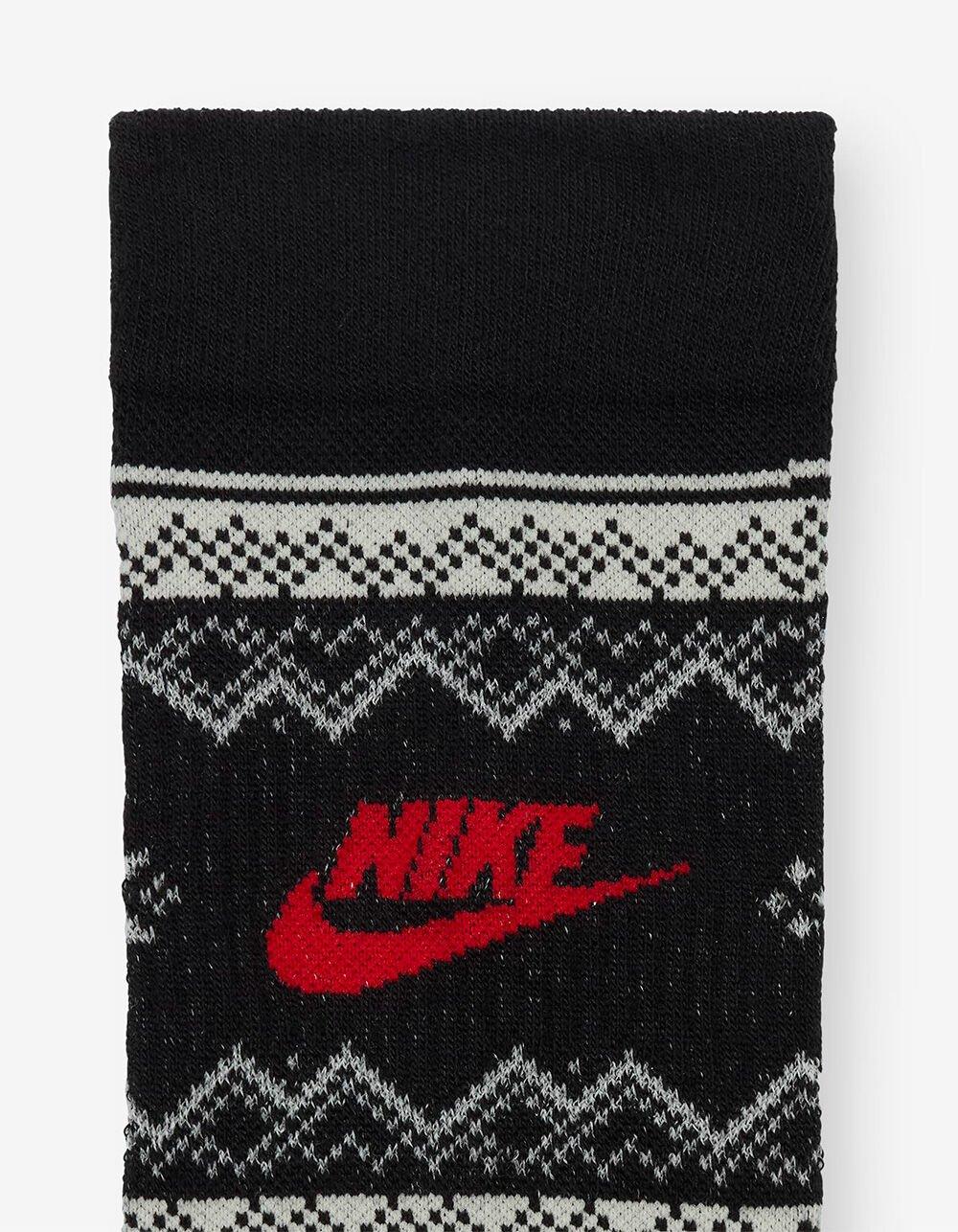 NIKE Everyday Essentials Fair Isle Crew Socks - BLACK COMBO Product Image