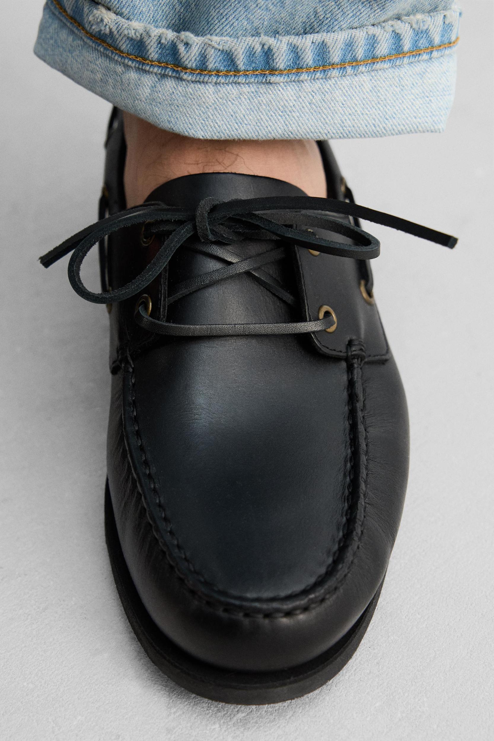 LIMITED EDITION LEATHER BOAT SHOES Product Image