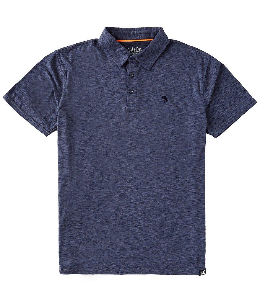 Salt Life Outrigger Short Sleeve Knit Polo Shirt Product Image