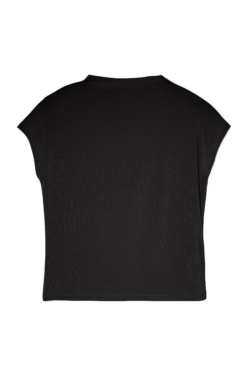 Funnel Neck Cap Sleeve Top Product Image