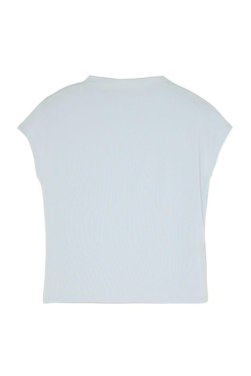 Funnel Neck Cap Sleeve Top Product Image