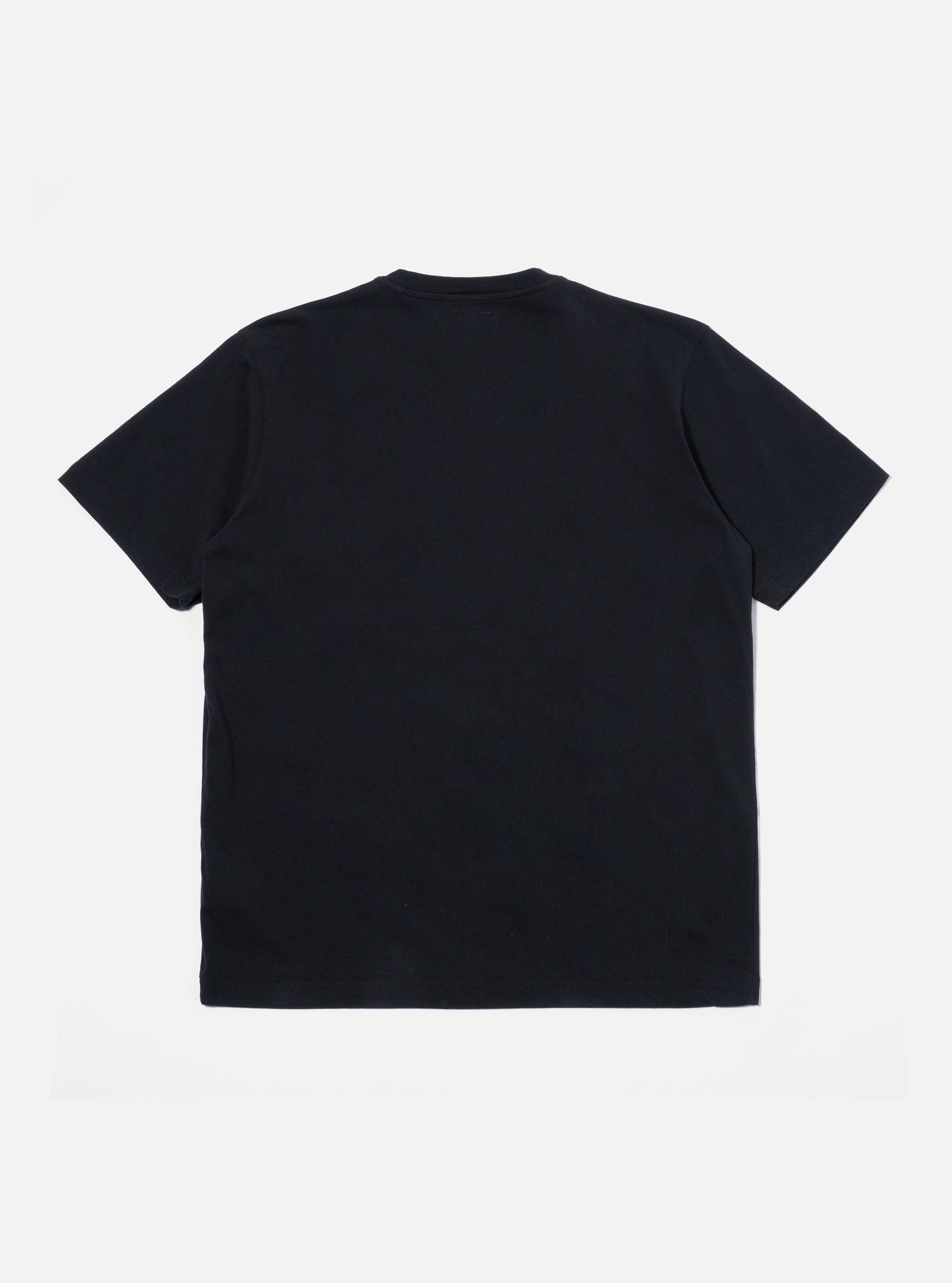 Black Organic Jersey Print Pocket Tee Product Image