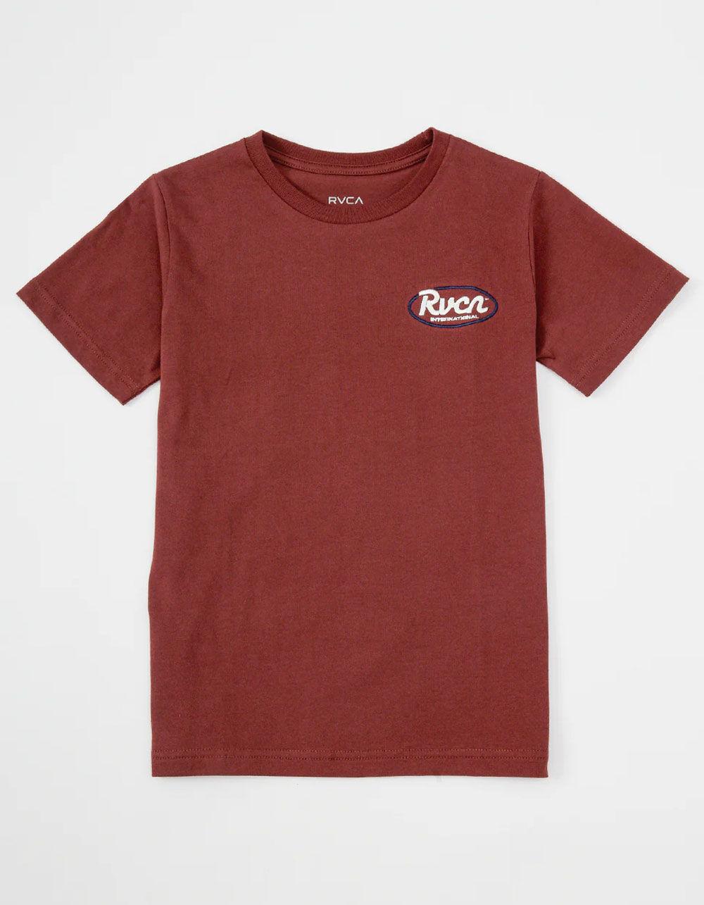  RVCA Ranch Script Mens Tee - BRICK Product Image