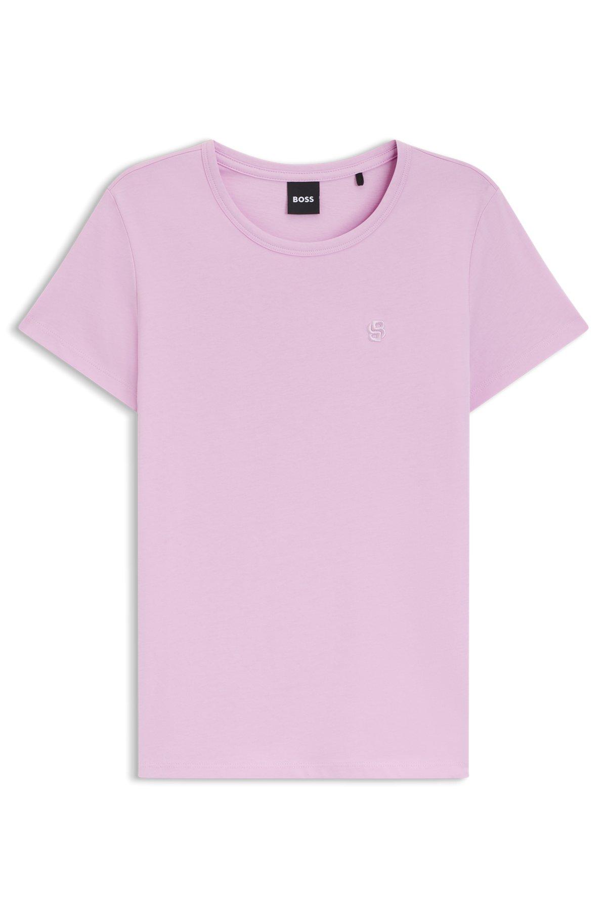 Cotton-jersey slim-fit T-shirt with Double B monogram Product Image