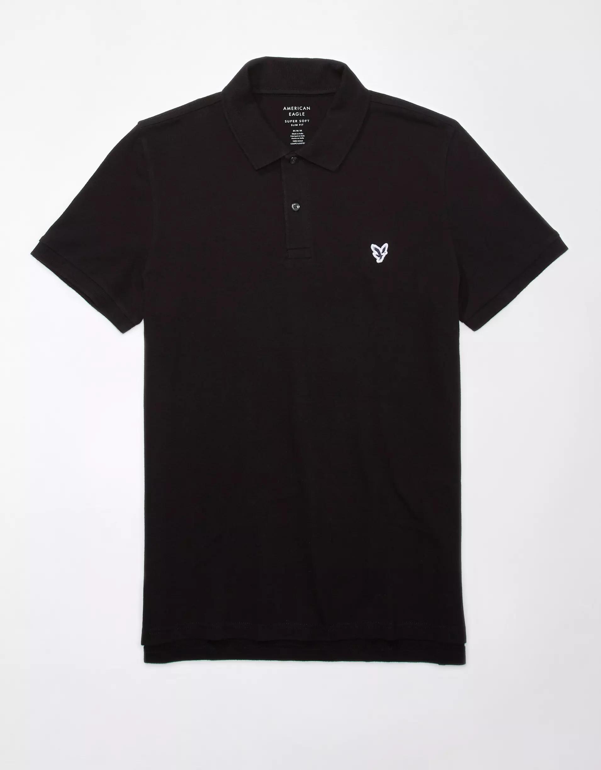 AE Lived-In Slim Fit Pique Polo Shirt Product Image