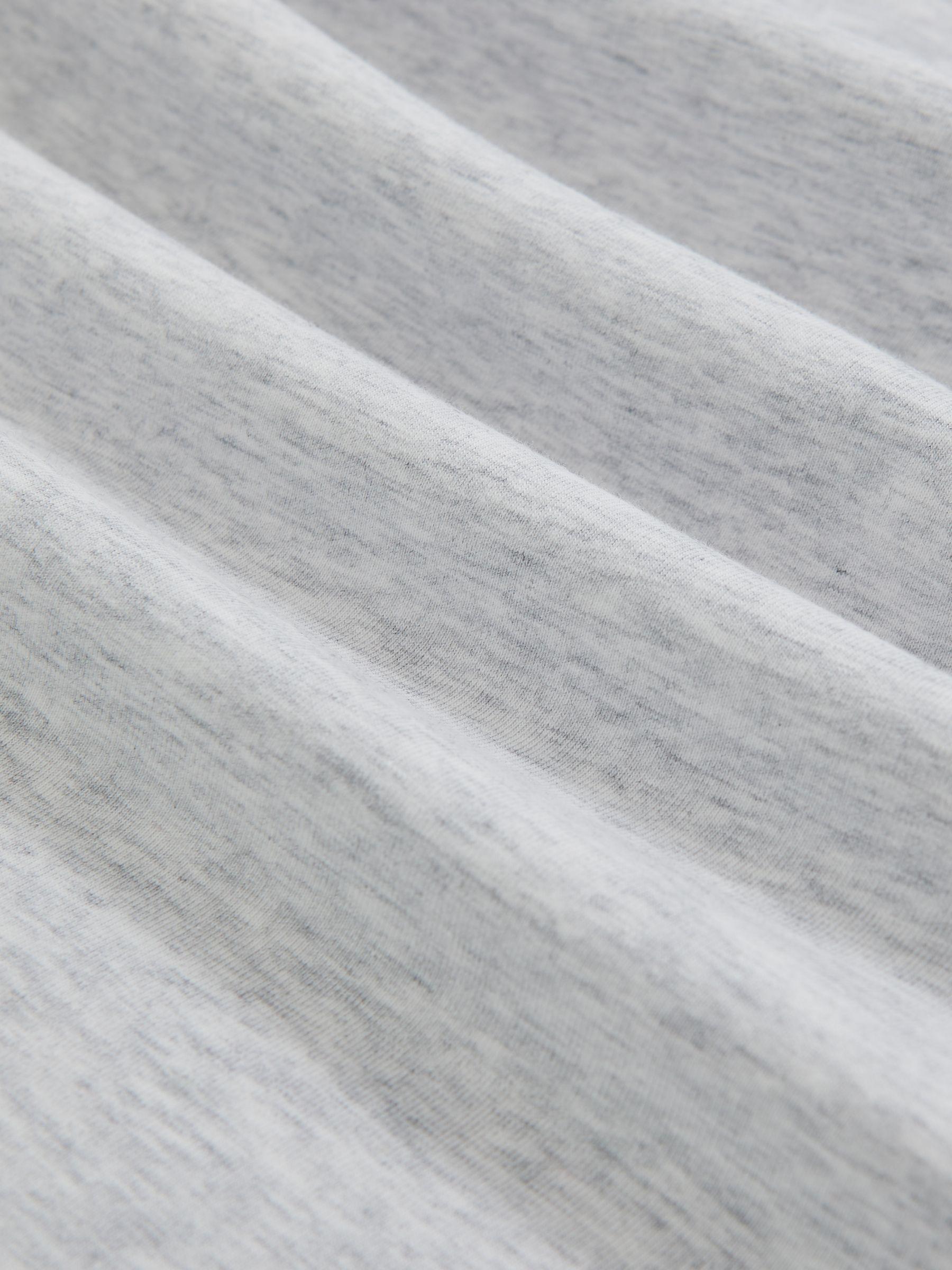 Stretch-Cotton Loungewear T-Shirt in Soft Grey Product Image