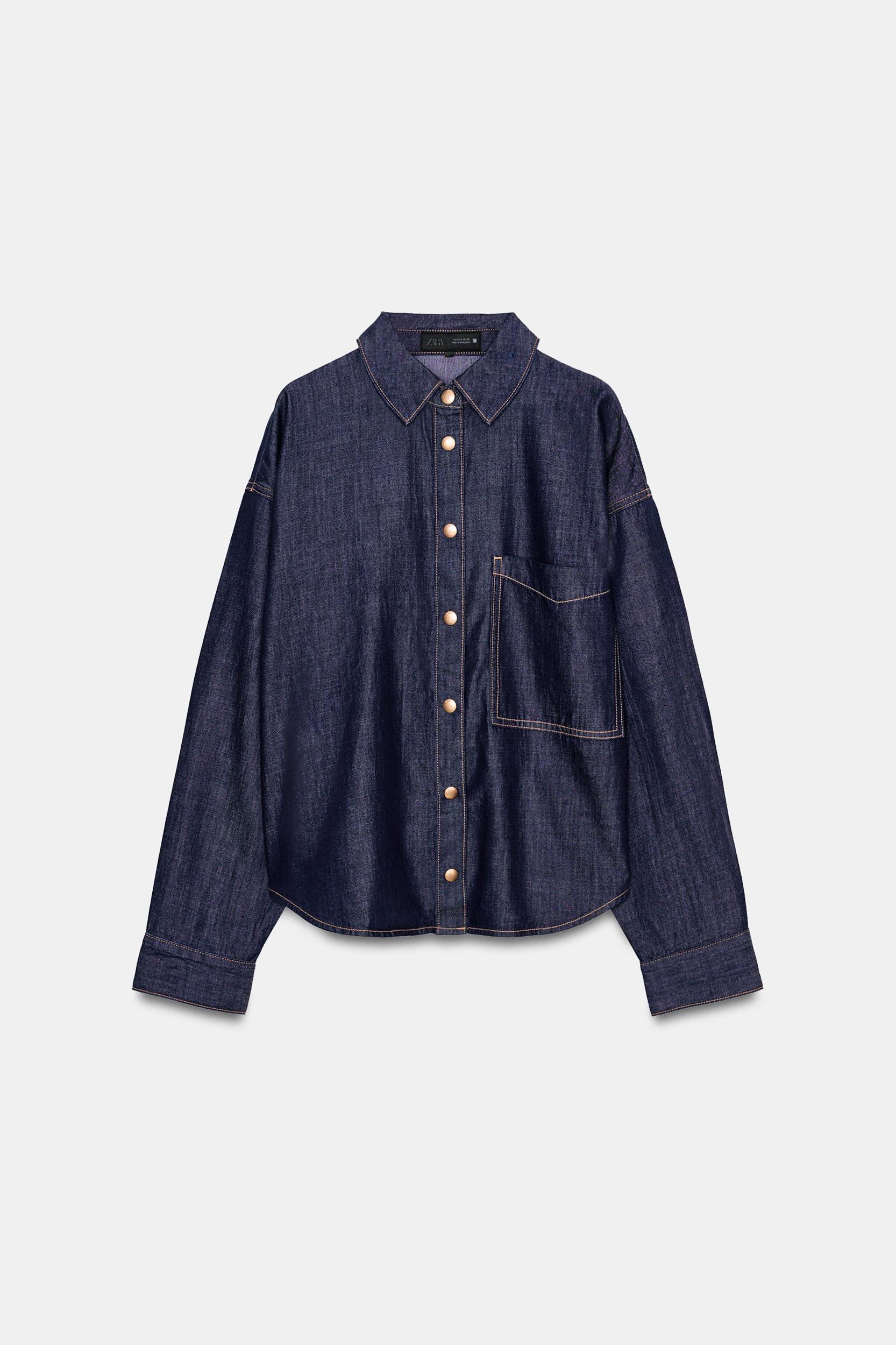 Z1975 OVERSIZED DENIM SHIRT SET Product Image