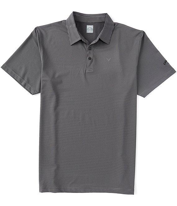 Callaway Big & Tall Fine Line Stripe Stretch Short Sleeve Polo Shirt Product Image