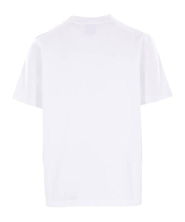 CASABLANCA Cotton Crew Neck T-shirt With Graphic Print In White Product Image