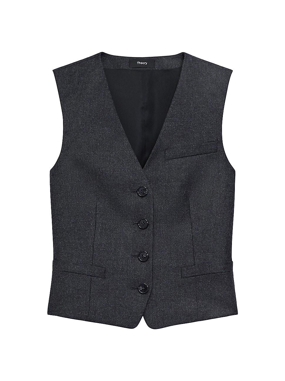Womens New Waistcoat Wool Vest Product Image