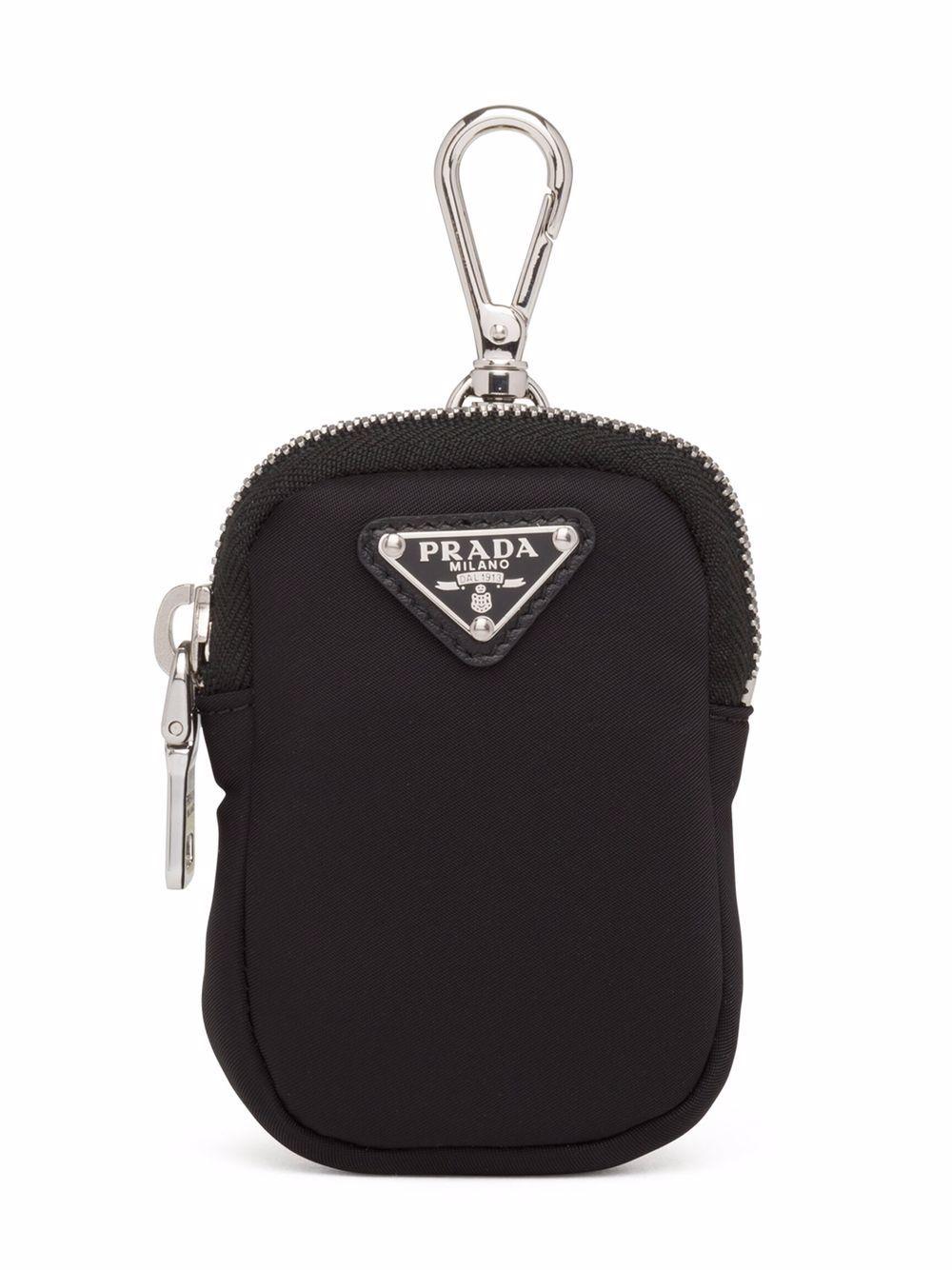 logo-plaque zip-fastening pouch Product Image