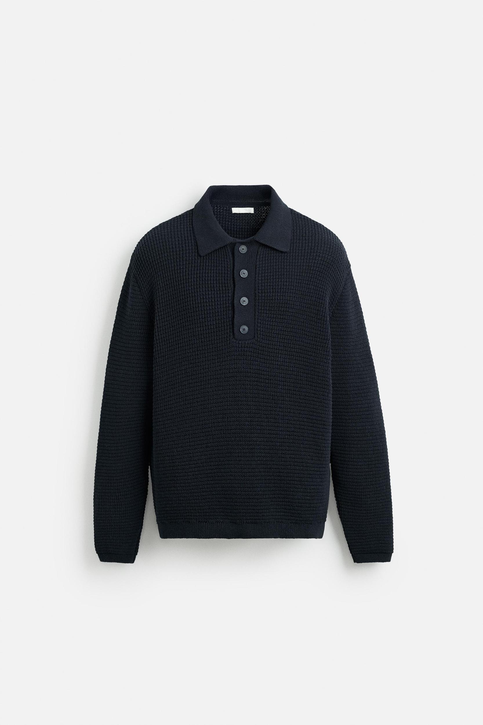 PURL KNIT POLO Product Image