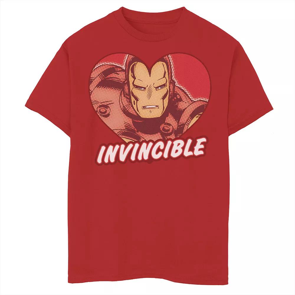 Boys 8-20 Marvel Iron Man Invincible Heart Valentine's Tee, Boy's,  Product Image