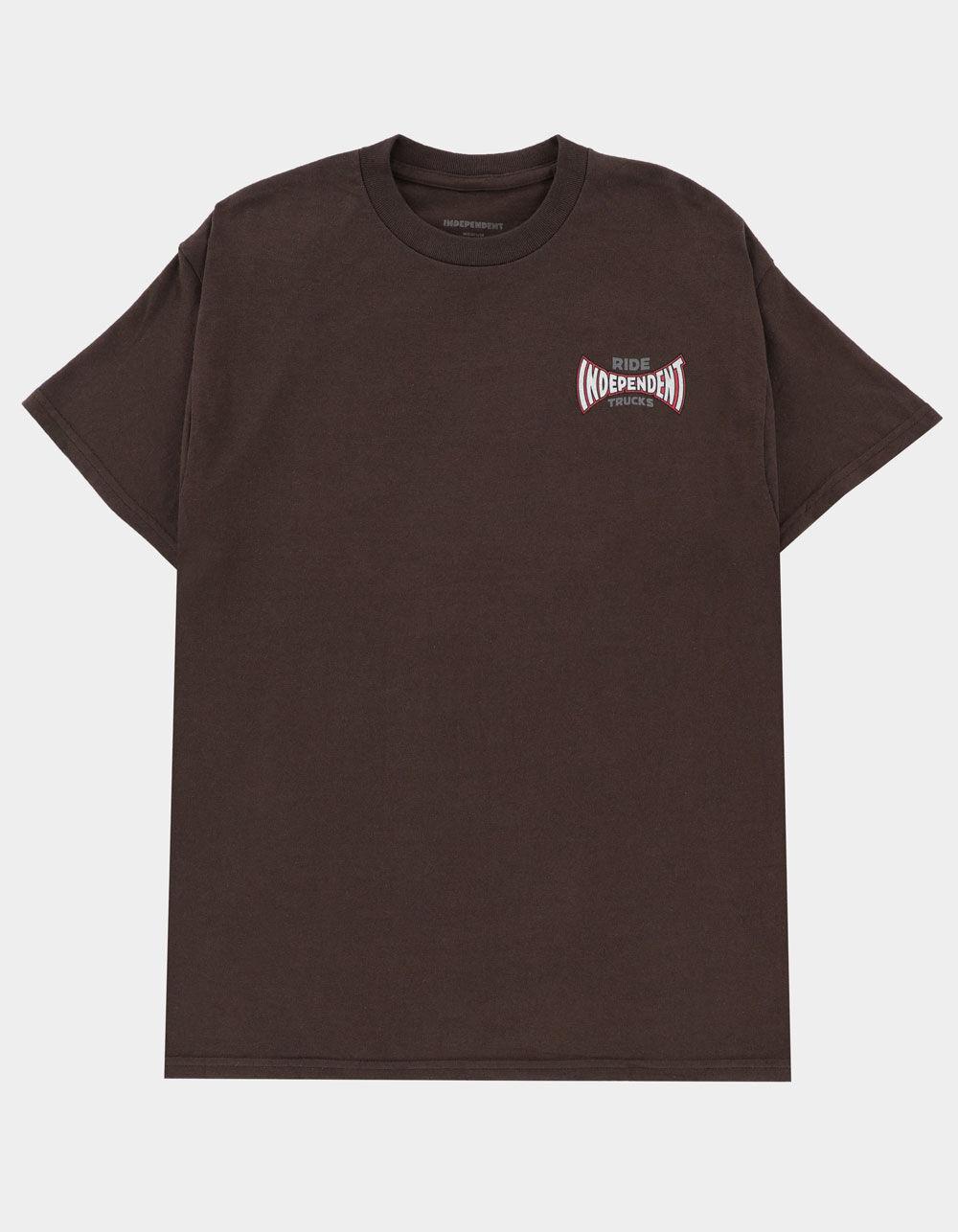INDEPENDENT Rose Span Mens Tee - CHOCOLATE Product Image