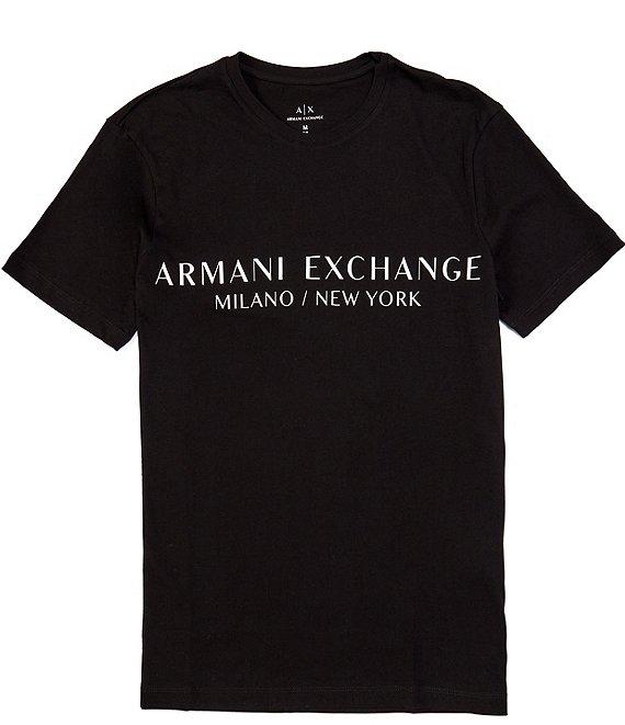 Armani Exchange Slim Fit Milano Logo Short Sleeve T-Shirt Product Image