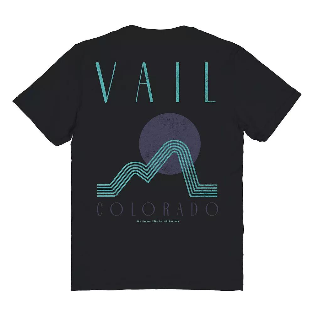 Men's Vail Black Graphic Tee,  Product Image