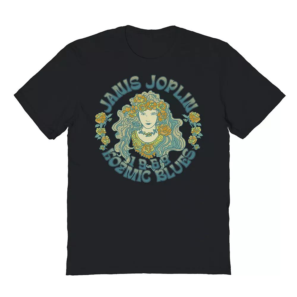 Men's Janis Roses Graphic Tee, Size: Large, Black Product Image