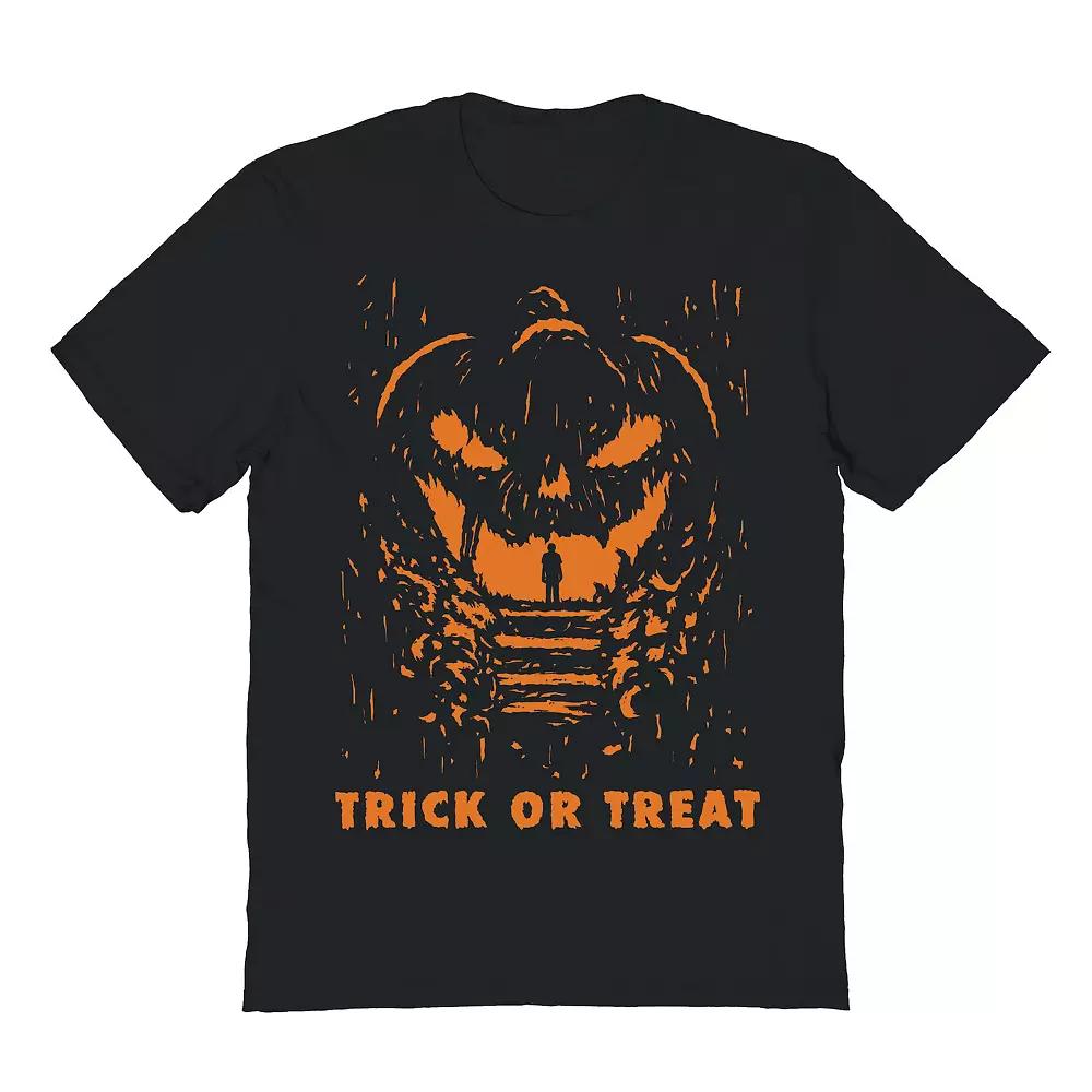 Men's Trick or Treat! Halloween Graphic Tee, Size: Medium, Black Product Image